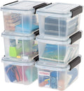 IRIS USA WeatherPro 6 Qt Storage Bins by IRISUSA