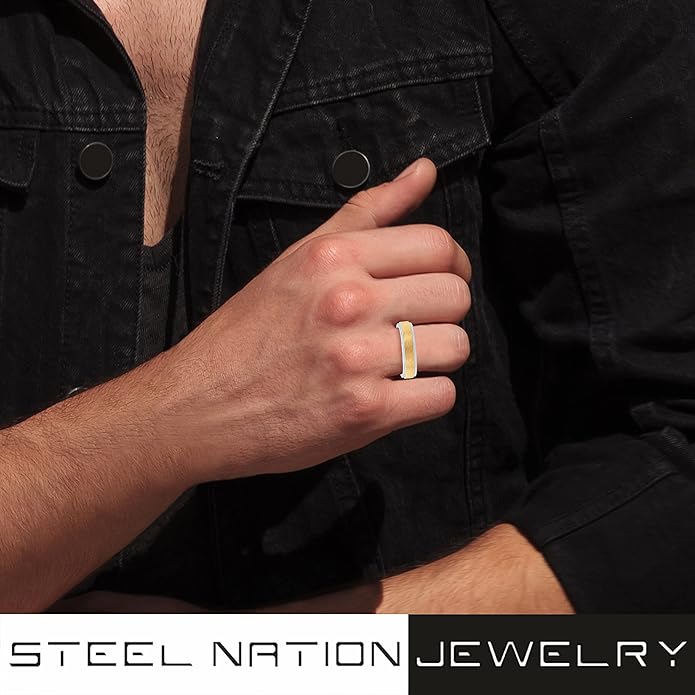 Men's 6mm Tantalum Carbide Contemporary Bands - Image 2