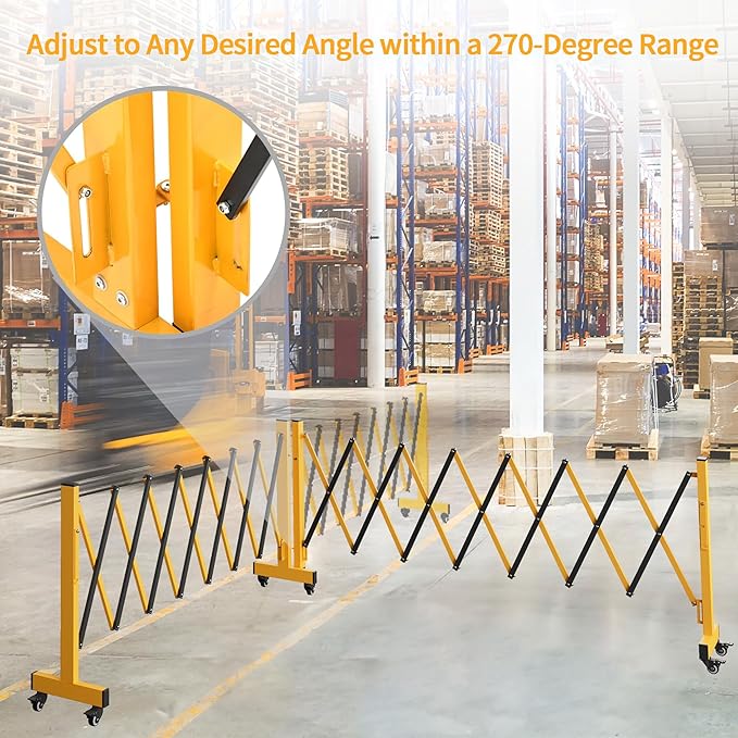 16FT Industrial Expandable Barricade Folding Security Gate - Image 7
