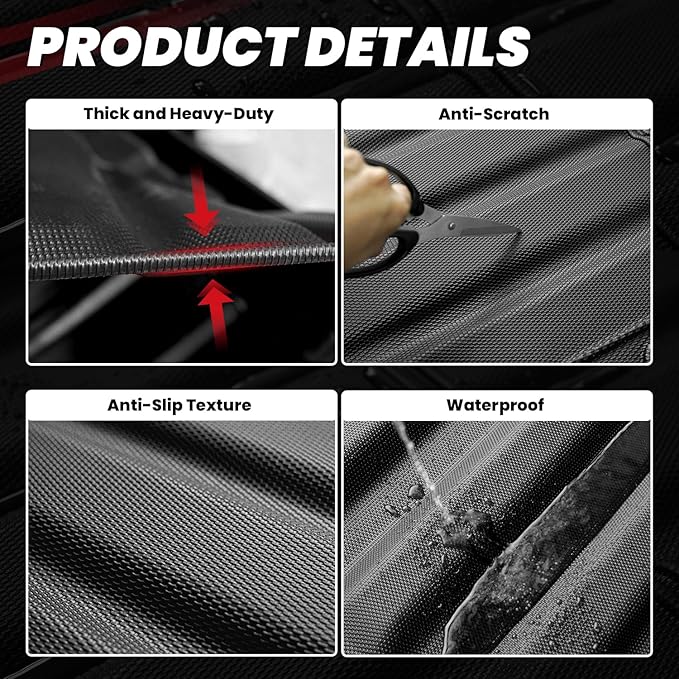 LASFIT 5.5ft Bed Mat for Ford F-150 2015-2023| F150 Lightning 2022 2023 67.1" - Image 6