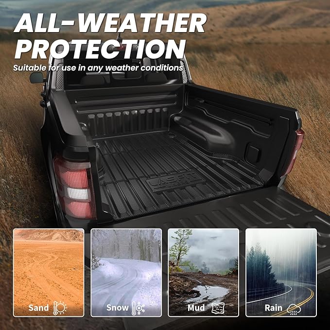 LASFIT Truck Bed Mat for Ford Maverick 2026 2025 2024 2023 2022 Hybrid & - Image 5