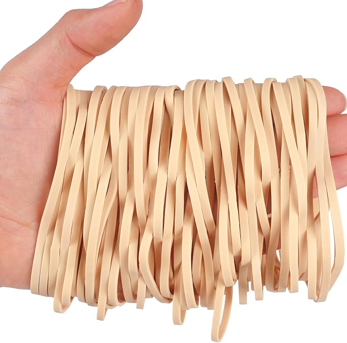 Rubber Bands 150Pcs 4.8inch Big Elastic Rubber Band Beige Large Rubber Bands - Image 3