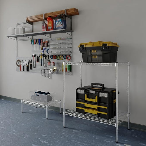 18" Deep x 30" Wide x 34" Height Wire Shelving Kit | 2-Tier | NSF Commercial - Image 2