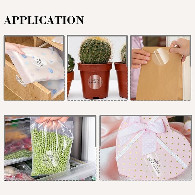 2 Inch Transparent Circle Stickers 500 Pcs, Permanent Color Coding Dots - Image 7