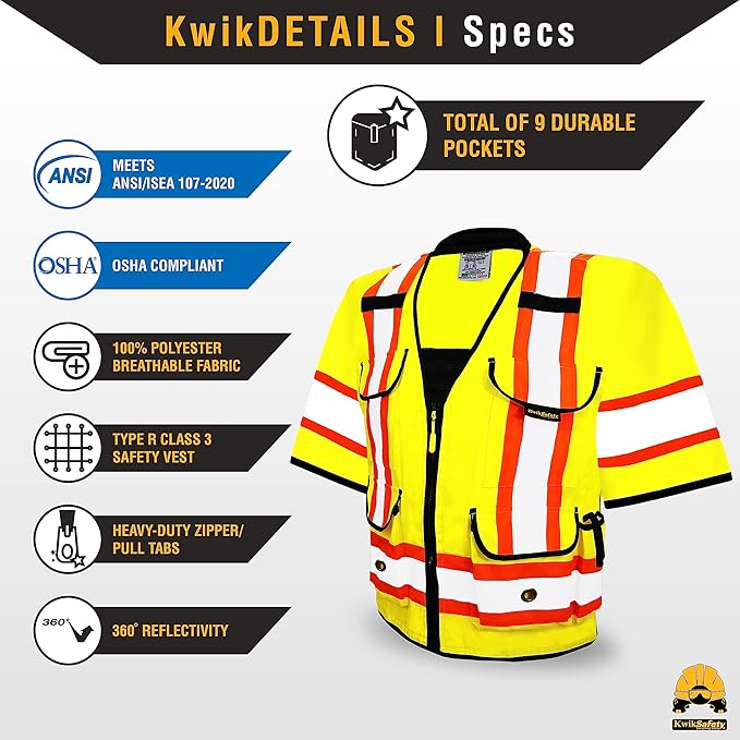 KwikSafety - Charlotte, NC - GODFATHER Safety Vest ANSI OSHA - Image 6