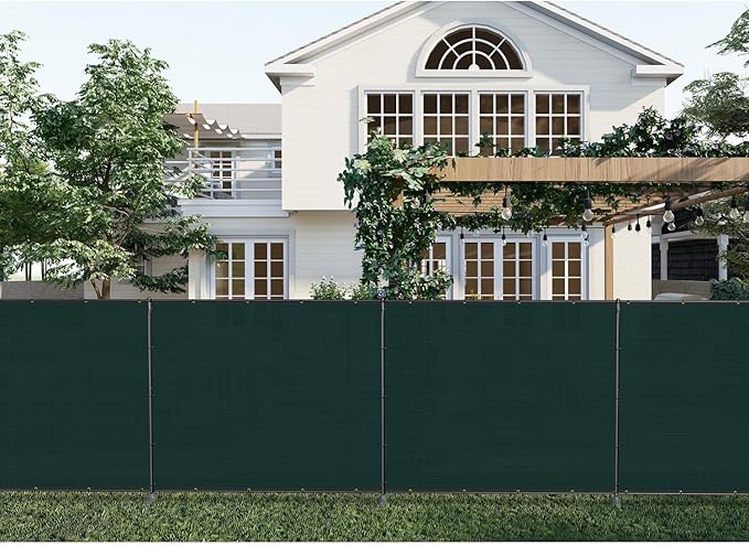 Patio 6' x 69' Outdoor Privacy Screen Freestanding Temporary Fence Panels Net - Image 6
