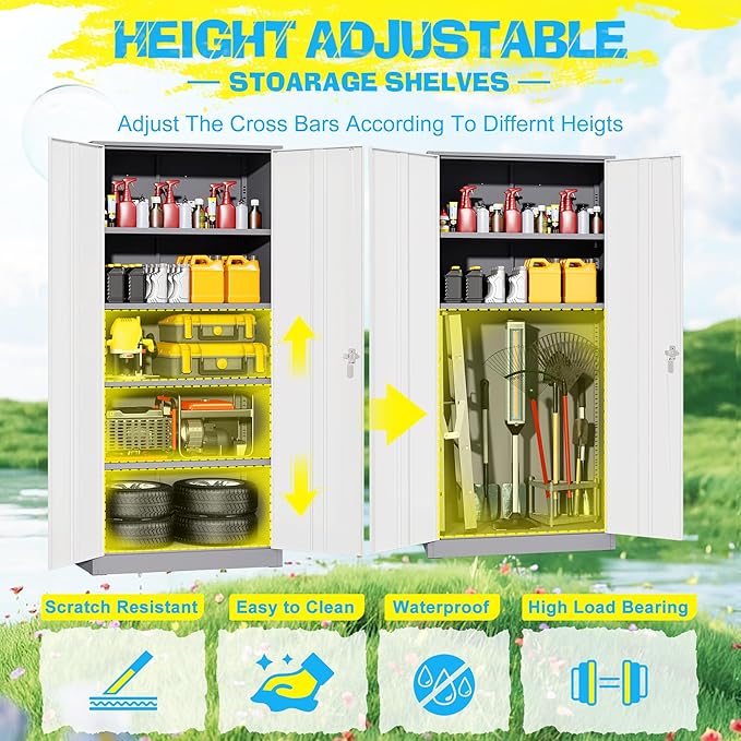 Pataku Metal Storage Cabinet, File Cabinets - Image 6