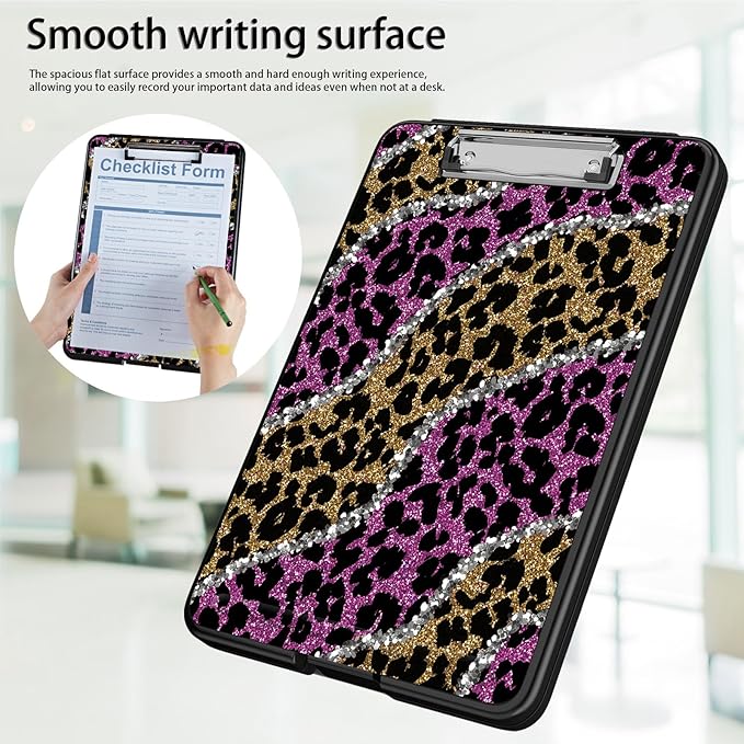 Clipboard with Storage, Office Supplies Nursing Clipboards Folder with Pen - Image 5
