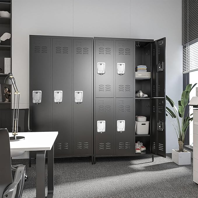 6 Doors Locker Storage Cabinet, Metal Locker - Image 6