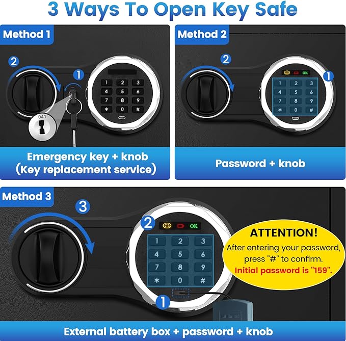 254 Keys Digital Key Lock Box Wall Mount - Image 6