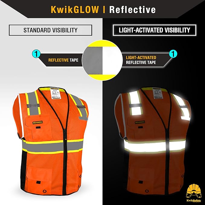 KwikSafety - Charlotte, NC - BIG KAHUNA Safety Vest Class 2 ANSI OSHA - Image 3