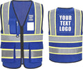 A-SAFETY Mesh High Vis Vest Lightweight Reflective Construction Vest by A-SAFETY