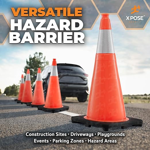Xpose Safety 28 Inch Orange Traffic Cones - Image 7