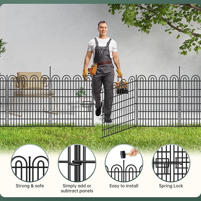 15 Panels Tall Garden Animal Barrier Fence - Image 3