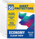 Samsill 50 Pack Sheet Protectors, 8.5x11 Inch Page Protectors by Samsill