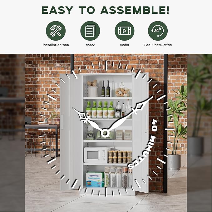 Greenvelly Metal Storage Cabinet - Image 7