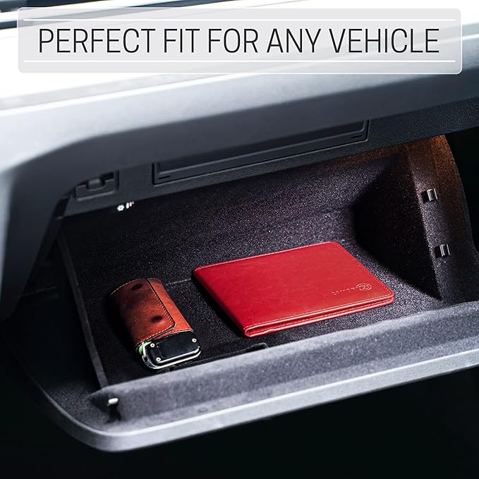 CANOPUS Car Registration and Insurance Holder, PU Leather Card Holder, Vehicle - Image 6