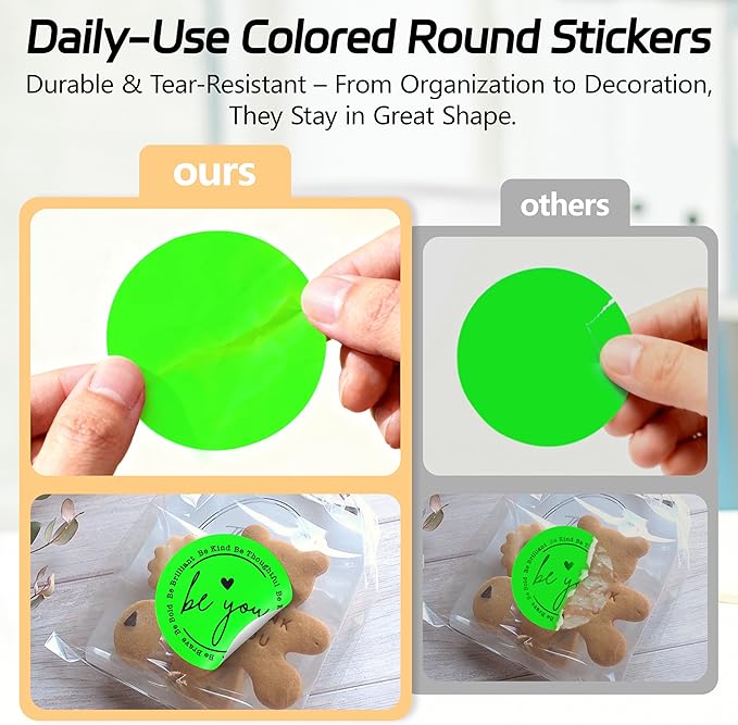 2 inch Dot Stickers Labels Circle Garage Sale Sticker 750Pcs Round Thermal - Image 5