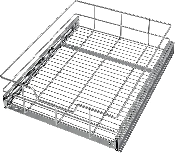 Pull Out Cabinet Organizer 14" W X 22" D, Slide Out Drawers by STORKING