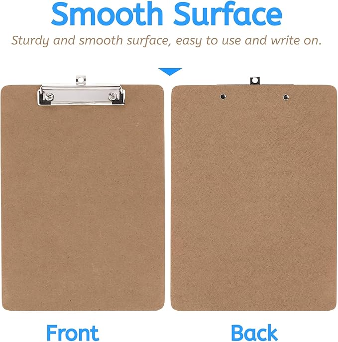 YOUEON 20 Pack Hardboard Office Clipboards, 9 x 12.5 Inch Letter Size Clipboard - Image 3