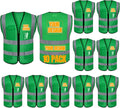 BeautyWill 10/20 Pack Custom Logo Safety Vest, Bulk High Visibility Class 2 by BeautyWill