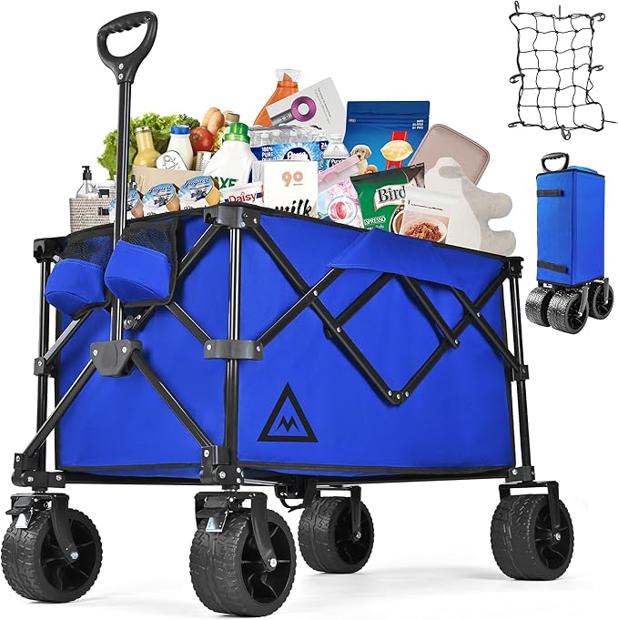 Wagon Cart Shopping Foldable Folding Collapsible by Muarch
