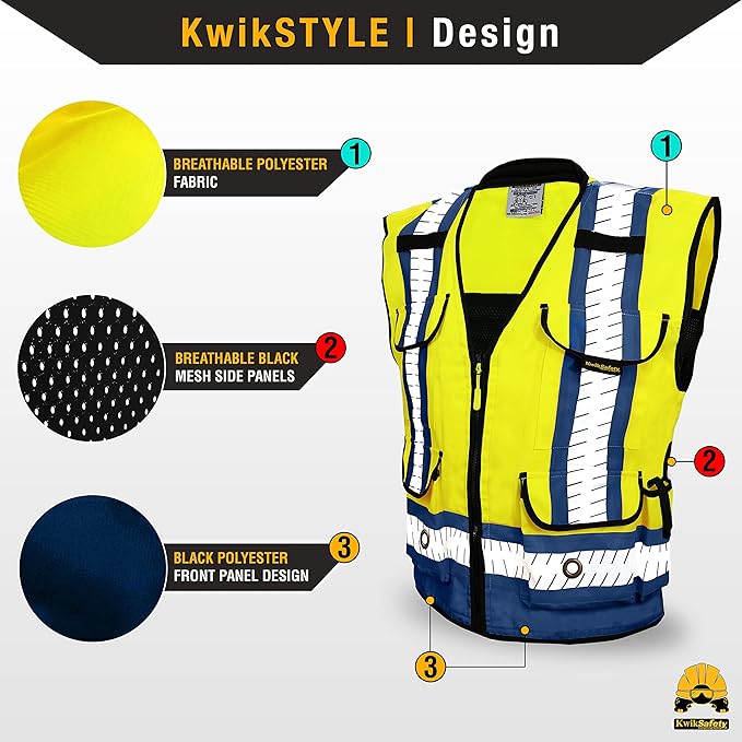 KwikSafety - Charlotte, NC - GODFATHER Safety Vest ANSI OSHA - Image 2