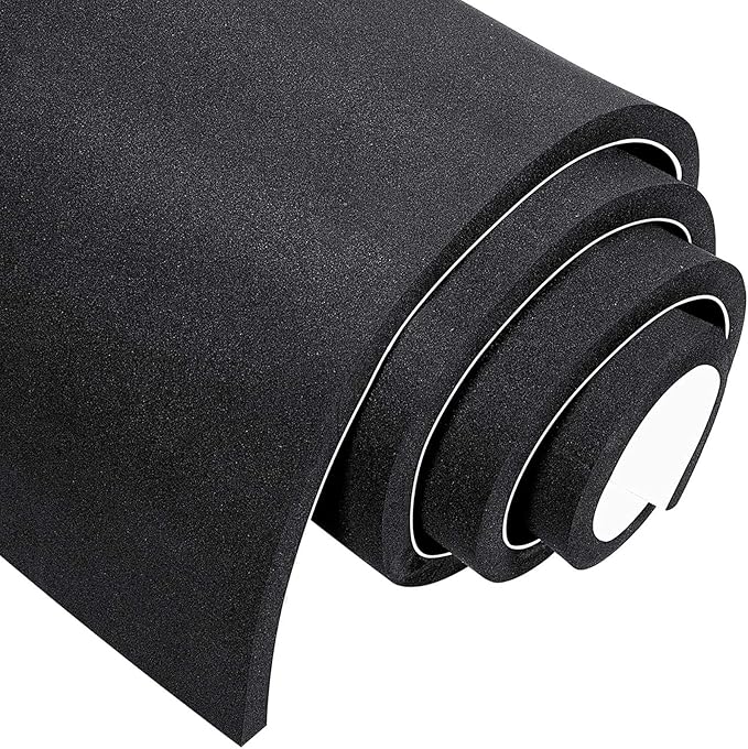 MAGZO Backed Adhesive Foam Padding 1/2" Thick x 12" W x 59" L, Closed Cell Foam by MAGZO