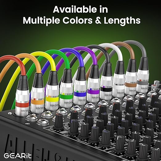 GEARit XLR Male to Female Microphone Cable 3-Pin Balanced Shielded Mixer - Image 8