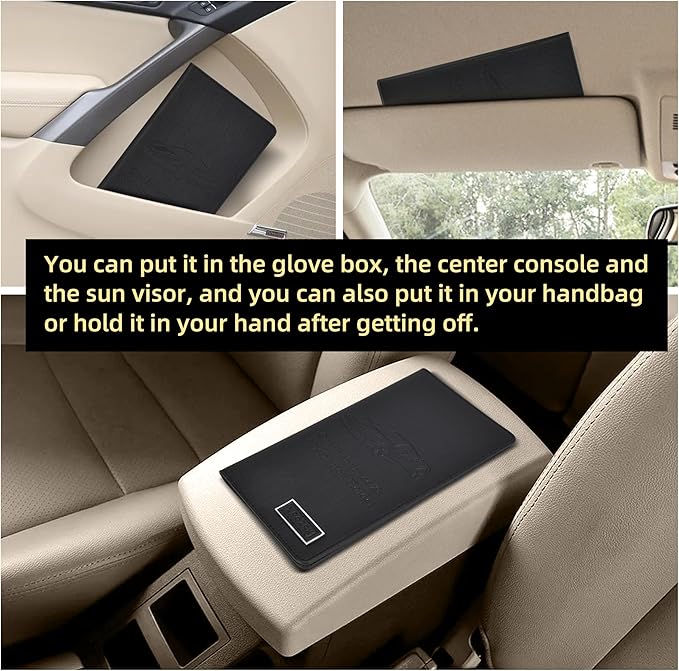 Car Registration and Insurance Holder Glove Box Folder-Premium Car Folder - Image 6