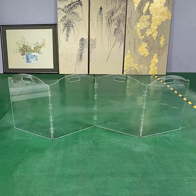 Clear Acrylic Freestanding Dog Gates - Image 9