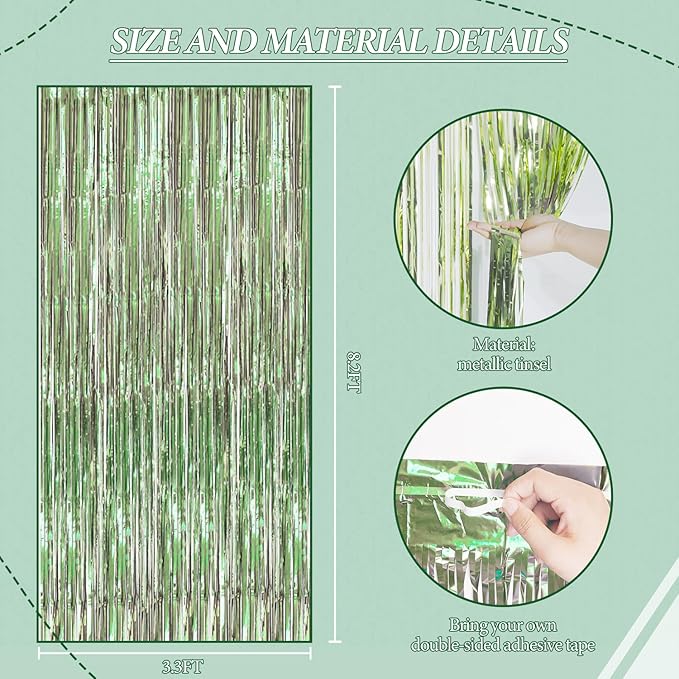 3 Pack Foil Fringe Backdrop - Image 2