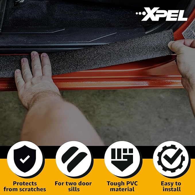 XPEL Black Universal Door Sill Guard Paint Protection Film Kit - Image 3