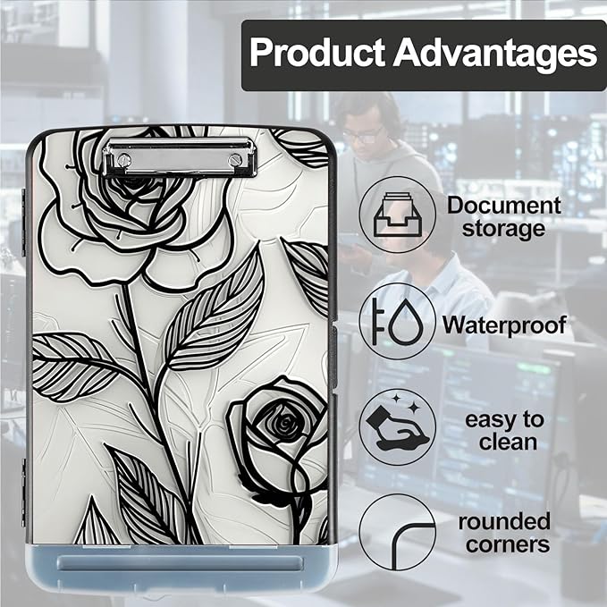 Pattern Design Clipboard with Storage - Image 3