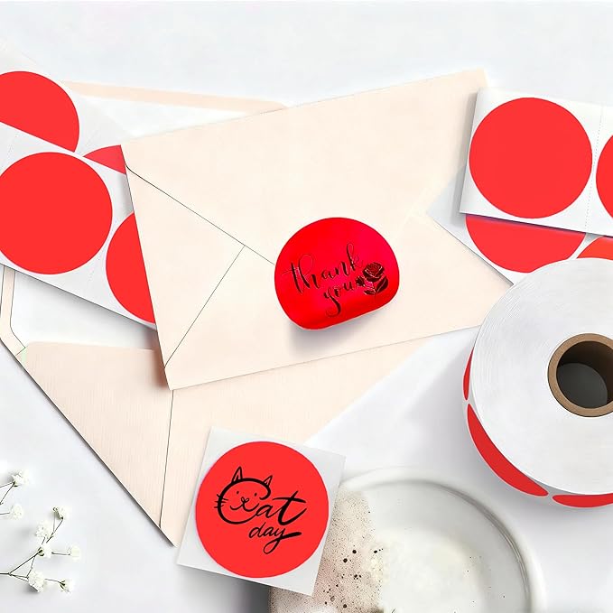 2 inch Dot Stickers Labels Circle Garage Sale Sticker 750Pcs Round Thermal - Image 7