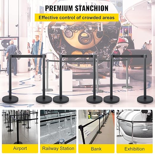 VEVOR Crowd Control Stanchion Set, Stanchion Set - Image 2