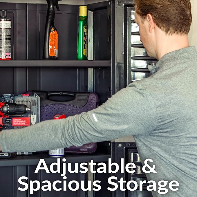 Sunnydaze Lockable Storage Cabinet - Image 3