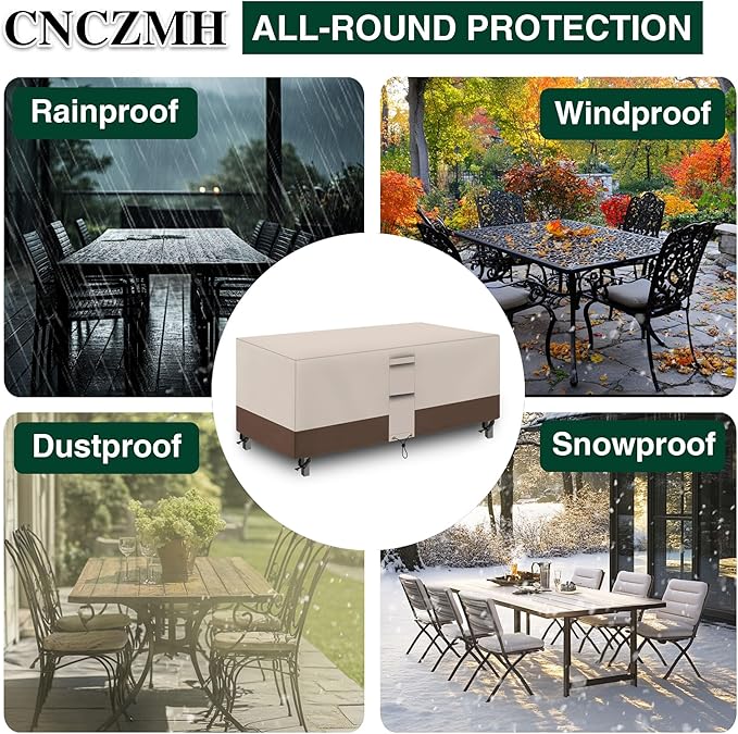 Heavy Duty Patio Furniture Covers Waterproof, 600D Outdoor Furniture Cover - Image 6