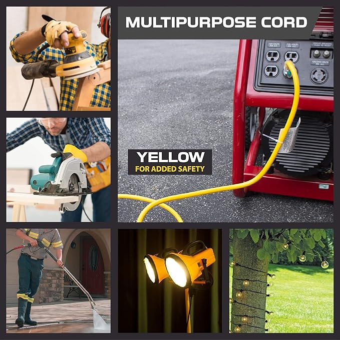 Iron Forge Cable 2 Pack 10 Foot Lighted Outdoor Extension Cord - Image 8