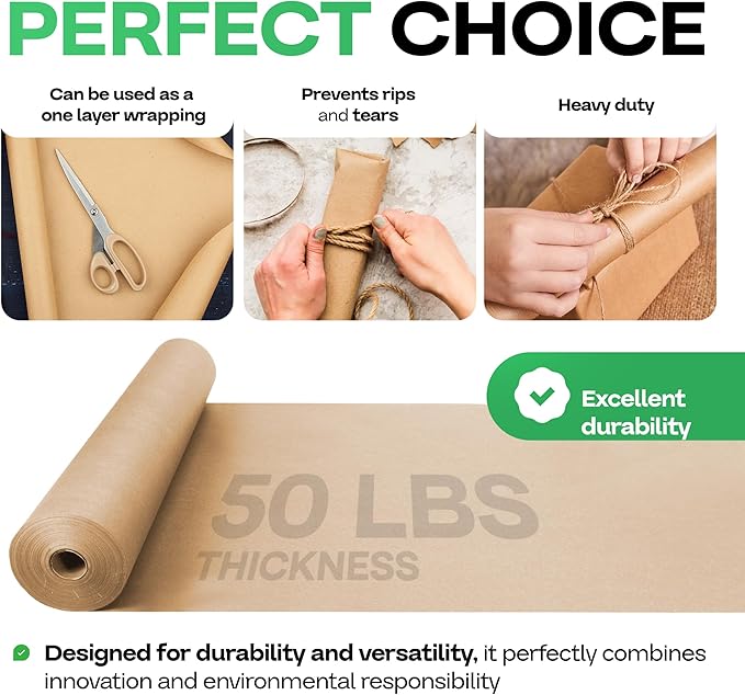 Brown Paper Roll 48" x 1200" - Image 4