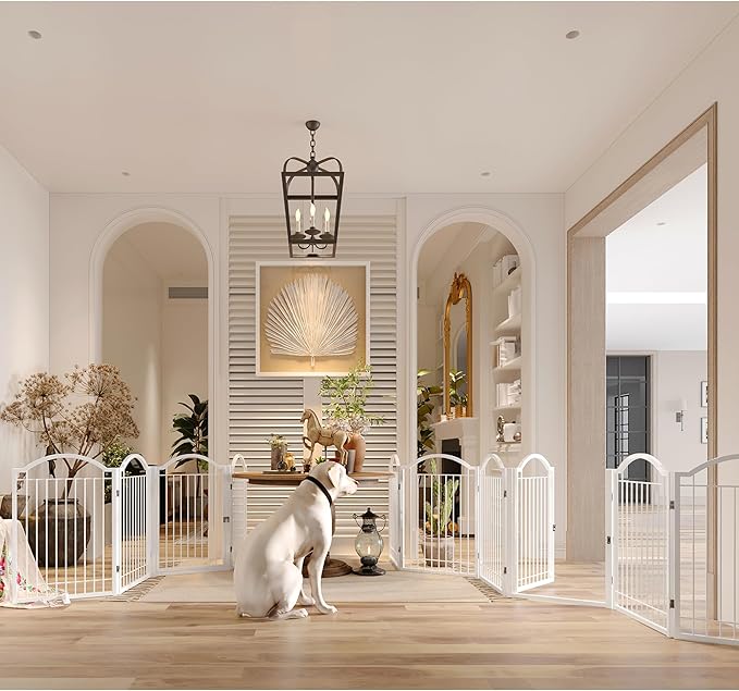 BHG Metal No-Assembly Freestanding Dog Gate - Image 2
