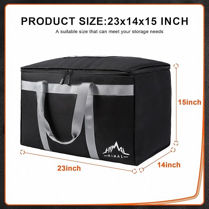 Himal Outdoors Insulated Food Delivery Bag XXXL-23Wx15Hx14D inches Premium - Image 2