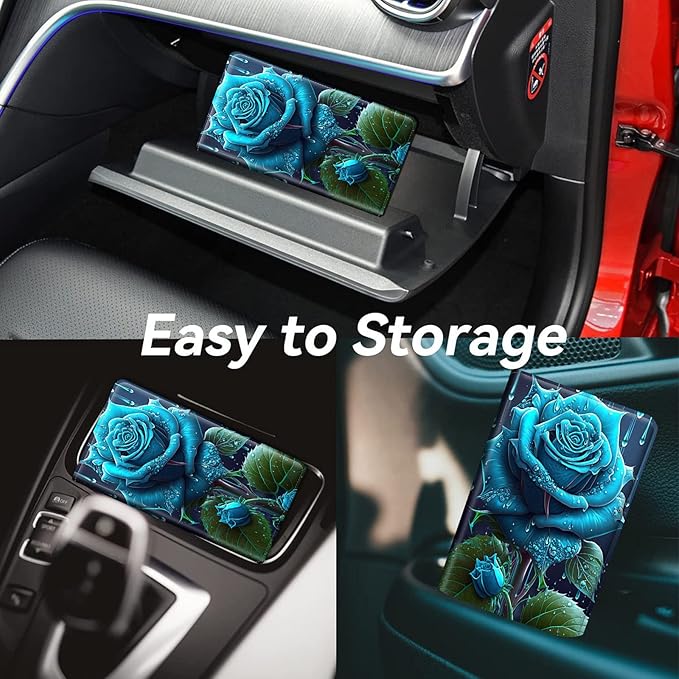Car Registration and Insurance Holder, Leather Car Glove Box Organizer - Image 4