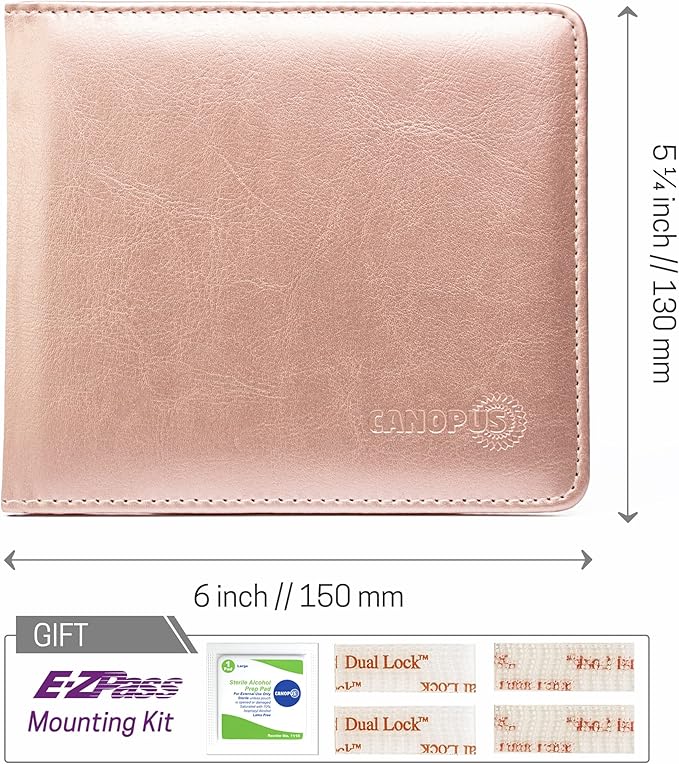 CANOPUS Car Registration and Insurance Holder, PU Leather Card Holder, Vehicle - Image 7