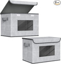 Univivi Larger Fabric Collapsible Storage Bins, Foldable Storage Boxes by Univivi
