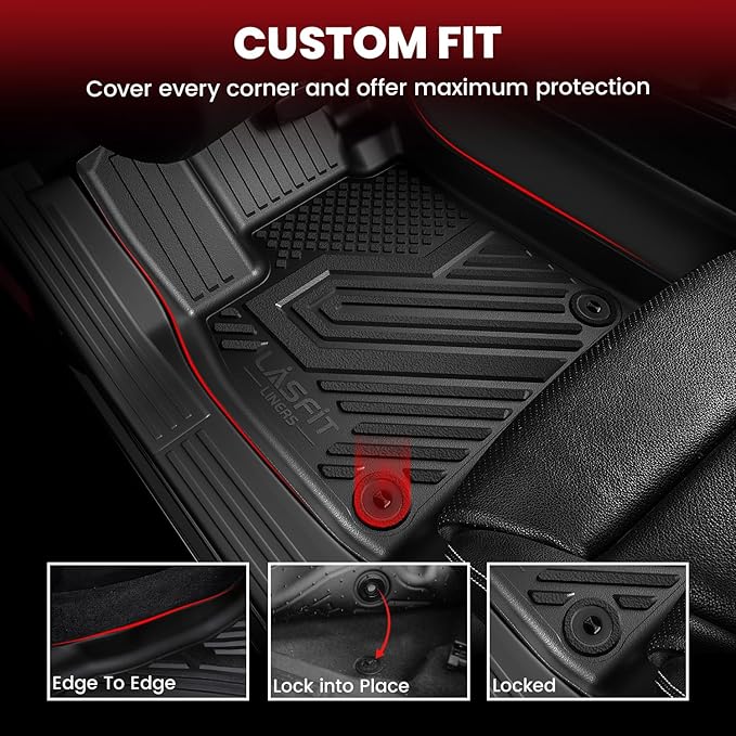 LASFIT Floor Mats & Trunk Mat for Honda CR-V 2007-2011 EX-L EX LX SE, All - Image 2