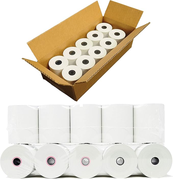 3 1/8 x 230 Thermal Paper Receipt Rolls Fits All POS Cash Registers TM-T88III - Image 6