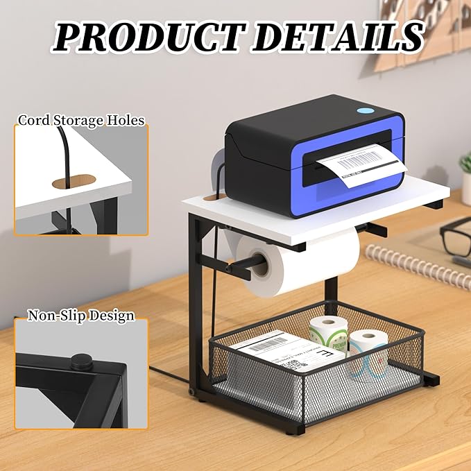 Label Holder for Rolls and Fan-Fold Labels, Sticker Roll Holder, Printer - Image 5