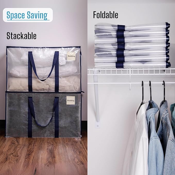 VENO 4 Pack Moving Bags and Large Christmas Decoration Storage Bins - Image 8