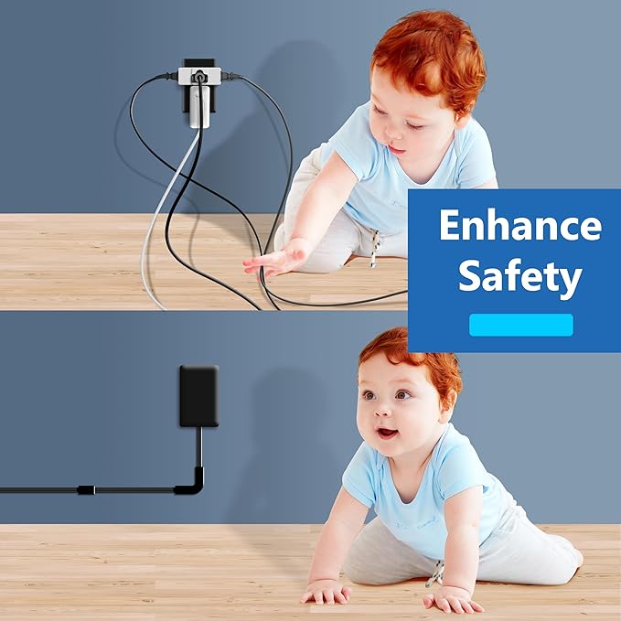 LIDER Surge Protected Outlet Extender, 4-Outlet Power Strip, 1 USB Type-A - Image 4